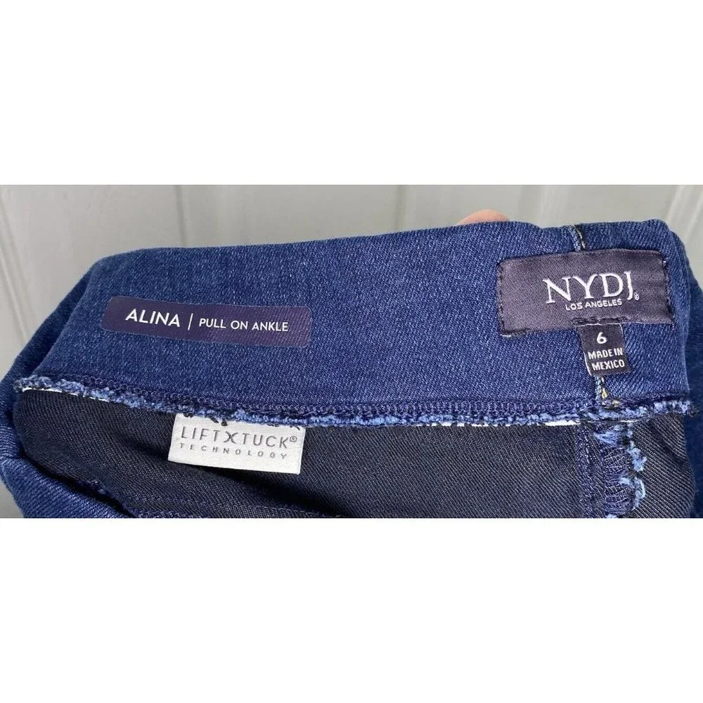 NYDJ Women’s Alina Pull On‎ Ankle Denim Jeans Medium Wash 6